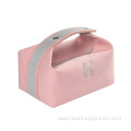 cosmetic storage bag female red canvas wash bag